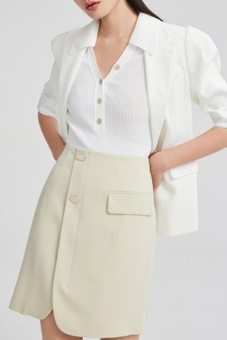 Rechte Rok - Beige