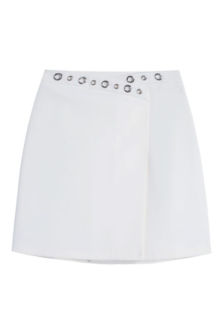 Rok met Wikkeleffect - Wit