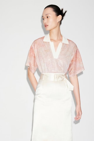 Rechte Rok Hoge Taille - Ecru
