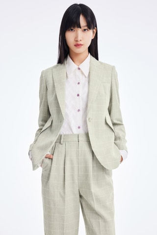 Blazer - Lichtgrijs en Wit