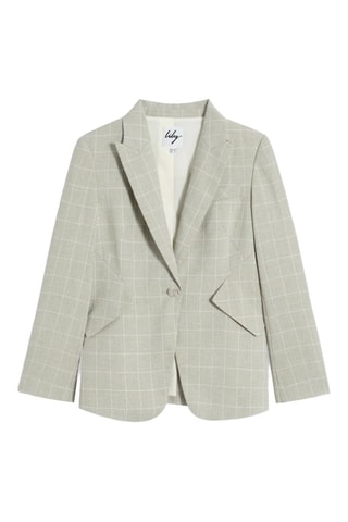 Blazer - Lichtgrijs en Wit