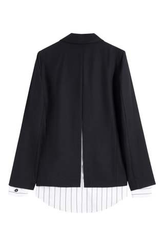 Blazer - Marineblauw en Wit