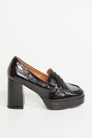 Mocassins à talons Mine - Noir