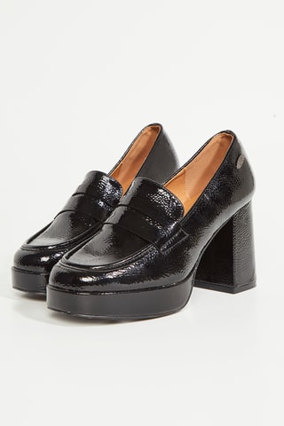 Mocassins à talons Mine - Noir