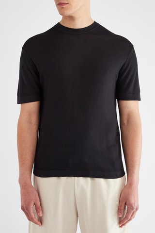 Pull à manches courtes - Noir