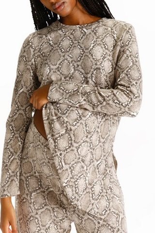 Pantalon de maternité taille haute - Gris