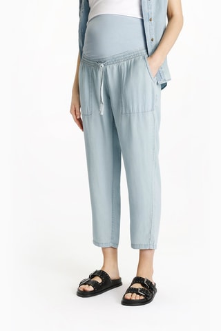 Pantalon de maternité 7/8 - Bleu
