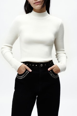 Pantalon taille haute - Noir 