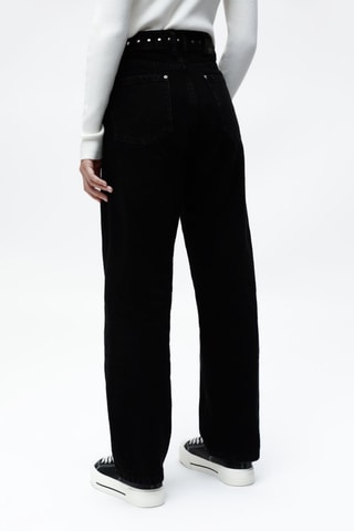 Pantalon taille haute - Noir 