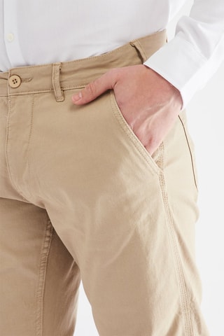 Calças chino slim - Bege