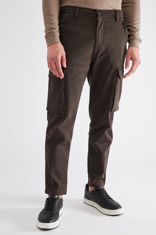 Pantalon cargo - Marron