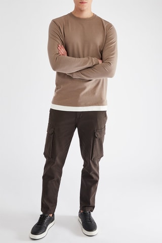 Pantalon cargo - Marron