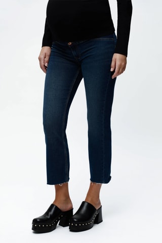 Jean de maternité 7/8 - Bleu marine