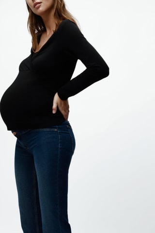 Jean de maternité 7/8 - Bleu marine