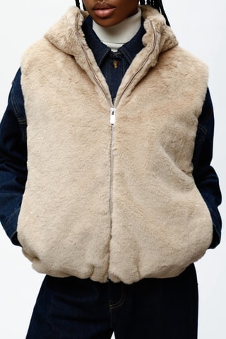 Veste sans manches - Beige