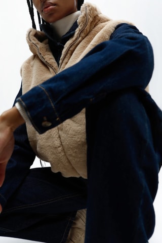 Veste sans manches - Beige