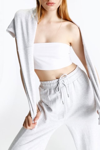 Crop top bustier - Blanc