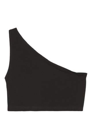 Top asymétrique - Noir