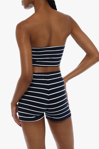 Bustier crop top - Blauw