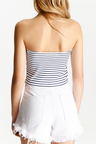 Crop top bustier - Blanc 