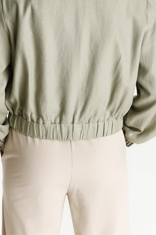 Blouson en lin - Kaki