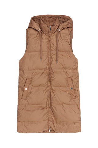 Lange Bodywarmer - Camel