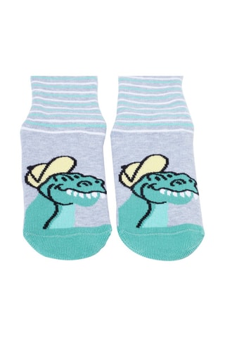 Chaussettes - Gris et vert