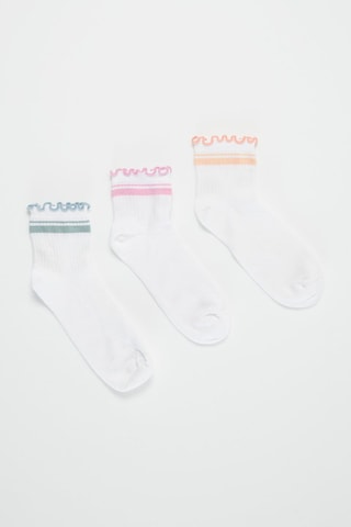 3 paires de chaussettes - Blanc