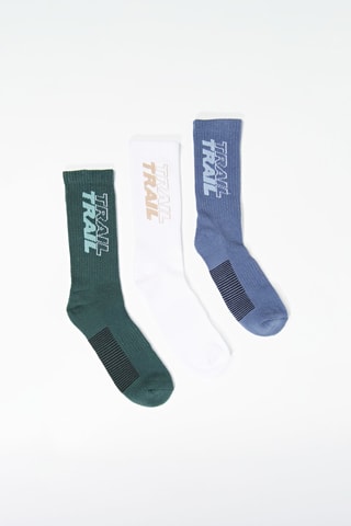 3 paires de chaussettes - Vert