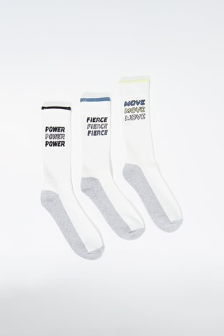 3 paires de chaussettes - Blanc