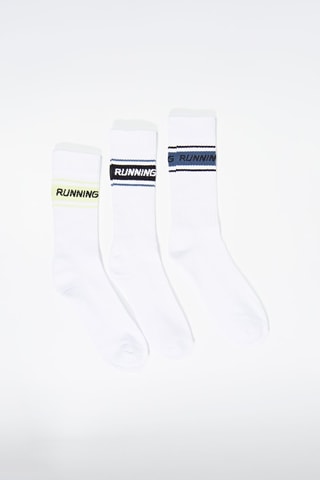 3 paires de chaussettes - Blanc