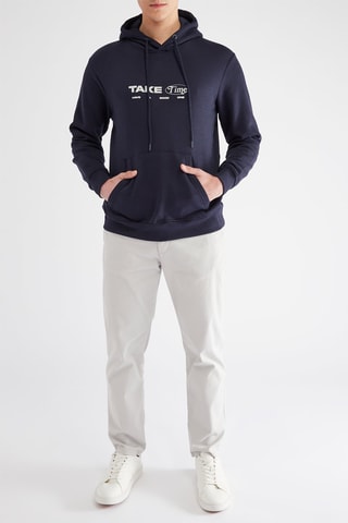 Sweat à capuche - Bleu marine