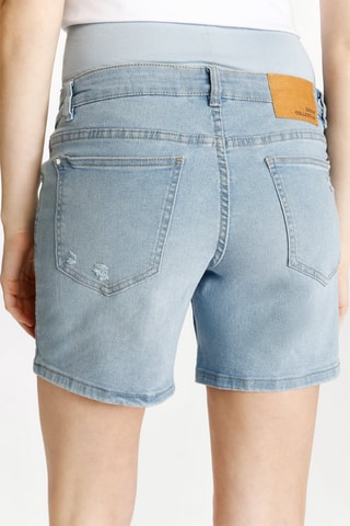 Short de maternité en jean- Bleu