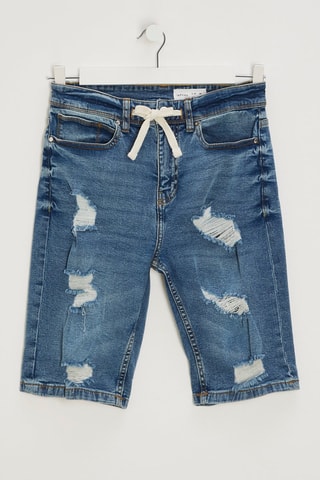 Bermuda skinny - Bleu