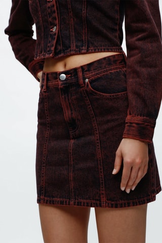 Minijupe en jean- Noir