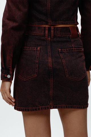 Minijupe en jean- Noir