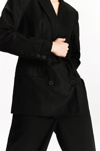 Veste en lin - Noir