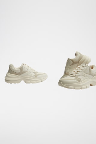 Baskets plateformes - Beige