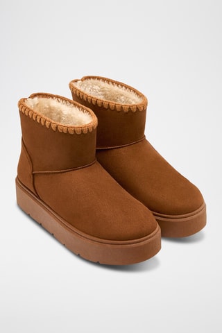 Bottines fourrées - Marron clair