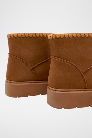 Bottines fourrées - Marron clair