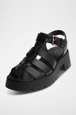Romeinse Sandalen - Zwart