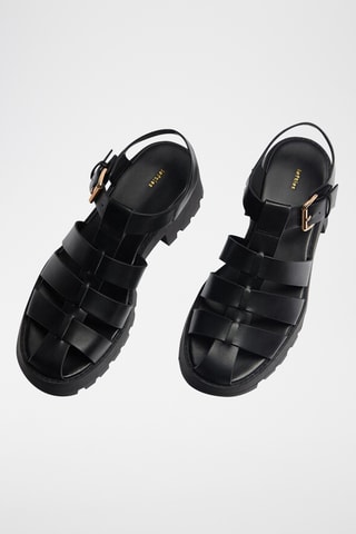 Romeinse Sandalen - Zwart