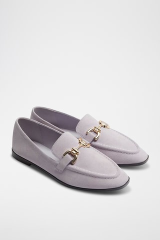 Mocassins en nubuck - Violet