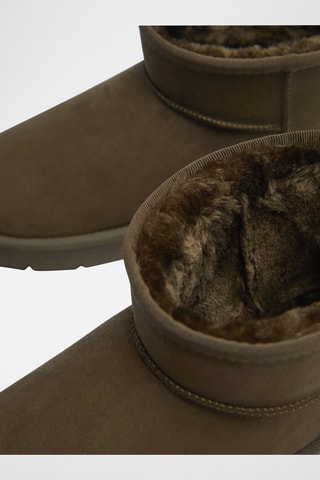 Bottines fourrées - Kaki