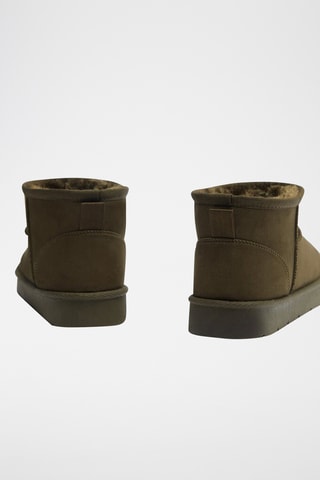 Bottines fourrées - Kaki