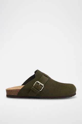 Nubuck Clogs - Kaki