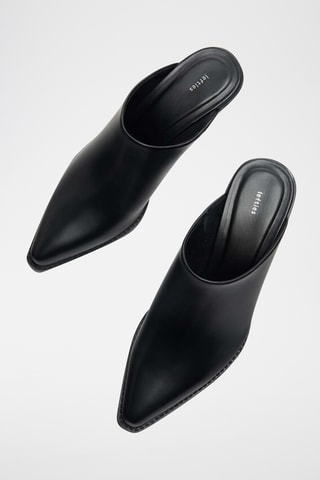 Mules à talons - Noir