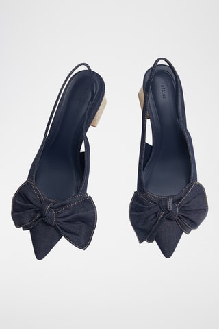 Escarpins en jean - Bleu marine