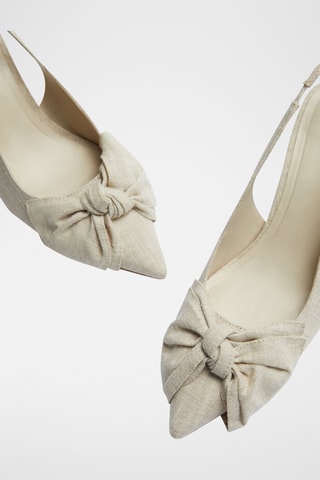 Escarpins en ramie - Ecru