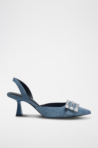 Escarpins en jean - Bleu clair